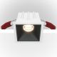 Spoturi tavan fals - Spot LED incastrabil dimabil design tehnic Alpha alb, negru, 6,5x6,5cm, 3000K