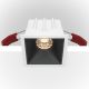 Spoturi tavan fals - Spot LED incastrabil dimabil design tehnic Alpha alb, negru, 6,5x6,5cm, 3000K