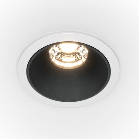Spoturi tavan fals - Spot LED incastrabil dimabil design tehnic Alpha alb, negru, 4000K