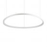 Lustra LED XXL suspendata design circular GEMINI SP D105 alba