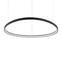 Lustra LED XXL suspendata design circular GEMINI SP D105 neagra