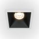 Spoturi tavan fals - Spot LED incastrabil dimabil design tehnic Alpha alb, negru, 6,5x6,5cm, 4000K