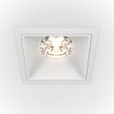 Spot LED incastrabil dimabil design tehnic Alpha alb 8,5x8,5cm, 3000K