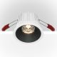 Spoturi tavan fals - Spot LED incastrabil design tehnic Alpha alb, negru 8,5cm, 3000K