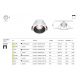 Spoturi tavan fals - Spot LED incastrabil design tehnic Alpha alb, negru 8,5cm, 3000K
