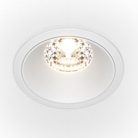 Spoturi tavan fals - Spot LED incastrabil dimabil design tehnic Alpha alb, 8,5cm, 4000K
