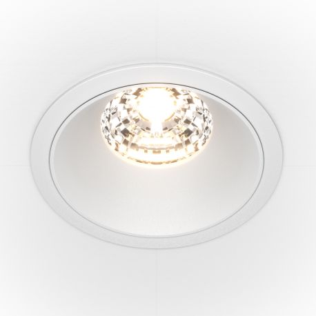 Spoturi tavan fals - Spot LED incastrabil dimabil design tehnic Alpha alb, 8,5cm, 4000K