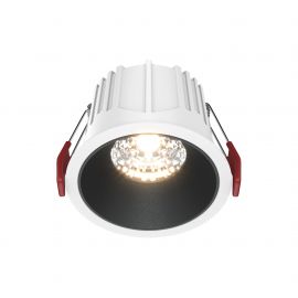Spoturi tavan fals - Spot LED incastrabil dimabil design tehnic Alpha alb, negru 8,5cm, 4000K
