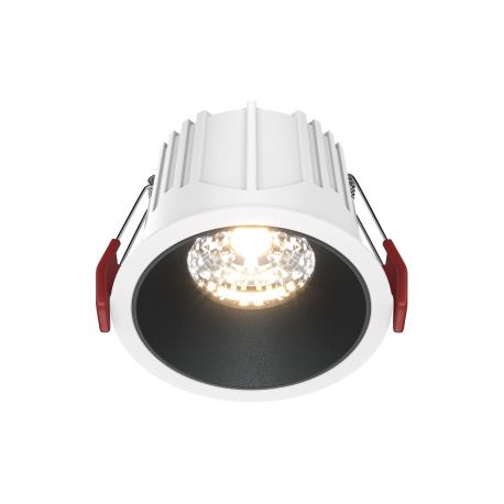 Spoturi tavan fals - Spot LED incastrabil dimabil design tehnic Alpha alb, negru 8,5cm, 4000K
