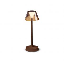 Lampi decorative si solare - Lampa LED portabila pentru iluminat exterior Lolita tl cafenie