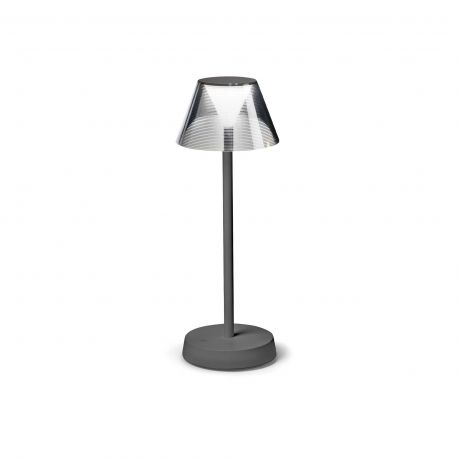 Lampi decorative si solare - Lampa LED portabila pentru iluminat exterior Lolita tl gri