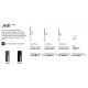 Stalpi - Stalp LED slim pentru iluminat exterior, IP65 Jedi pt h160 antracit
