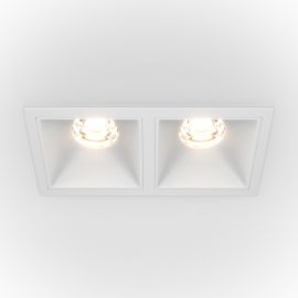 Spoturi tavan fals - Spot LED incastrabil cu 2 surse de iluminat Alpha alb, 3000K