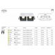 Spoturi tavan fals - Spot LED incastrabil dimabil cu 2 surse de iluminat Alpha alb, negru 3000K