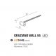 Pendule, Lustre suspendate - Aplica de perete LED design liniar GRAZIANO WALL 55 BK