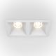 Spoturi tavan fals - Spot LED incastrabil cu 2 surse de iluminat Alpha alb, 4000K