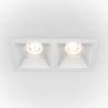 Spot LED incastrabil cu 2 surse de iluminat Alpha alb, 4000K