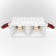 Spoturi tavan fals - Spot LED incastrabil cu 2 surse de iluminat Alpha alb, 4000K