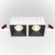 Spoturi tavan fals - Spot LED incastrabil dimabil cu 2 surse de iluminat Alpha alb, negru, 30W, 3000K