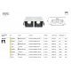 Spoturi tavan fals - Spot LED incastrabil dimabil cu 2 surse de iluminat Alpha alb, negru, 30W, 3000K