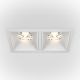 Spot LED incastrabil cu 2 surse de iluminat Alpha alb, 30W, 3000K