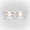Spot LED incastrabil cu 2 surse de iluminat Alpha alb, 30W, 3000K