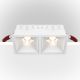 Spoturi tavan fals - Spot LED incastrabil cu 2 surse de iluminat Alpha alb, 30W, 3000K