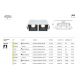 Spoturi tavan fals - Spot LED incastrabil cu 2 surse de iluminat Alpha alb, 30W, 3000K