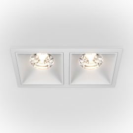 Spoturi tavan fals - Spot LED incastrabil cu 2 surse de iluminat Alpha alb, 30W, 4000K