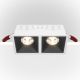 Spoturi tavan fals - Spot LED incastrabil cu 2 surse de iluminat Alpha alb, negru 30W, 4000K