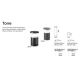 Stalpi - Stalp exterior design modern TORRE pt1 h60 negru