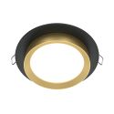 Spot incastrabil design tehnic Loop negru, auriu