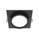 Spot incastrabil design tehnic Loop negru 11x11cm