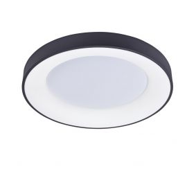 Lustre aplicate - Lustra LED aplicata design slim circular SANTANA TOP 38 3000K BK