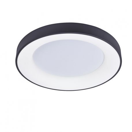 Lustre aplicate - Lustra LED aplicata design slim circular SANTANA TOP 38 3000K BK
