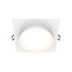 Spoturi tavan fals - Spot incastrabil design tehnic Loop alb 11x11cm