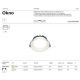 Spoturi tavan fals - Spot LED incastrabil design tehnic Okno alb 17,5cm 4000K