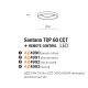Lustre aplicate - Lustra LED cu telecomanda design slim SANTANA TOP 68 CCT CO
