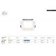 Spoturi tavan fals - Spot LED incastrabil design tehnic Okno alb 17x17cm 3000K