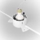 Spoturi tavan fals - Spot incastrabil design tehnic Share alb, argintiu 7,5cm