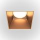 Spoturi tavan fals - Spot incastrabil design tehnic Share alb, auriu mat 7,5x7,5cm