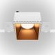 Spoturi tavan fals - Spot incastrabil design tehnic Share alb, auriu mat 7,5x7,5cm