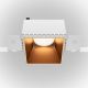 Spoturi tavan fals - Spot incastrabil design tehnic Share alb, auriu mat 7,5x7,5cm