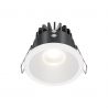 Spot LED incastrabil dimabil design tehnic IP65 zoom alb 6cm