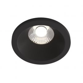 Spoturi tavan fals - Spot LED incastrabil dimabil design tehnic IP65 Zoom negru 8,5cm