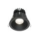 Spoturi tavan fals - Spot LED incastrabil dimabil design tehnic IP65 Zoom negru 8,5cm