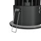 Spoturi tavan fals - Spot LED incastrabil dimabil design tehnic IP65 Zoom negru 8,5cm