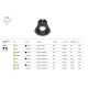 Spoturi tavan fals - Spot LED incastrabil dimabil design tehnic IP65 Zoom negru 8,5cm