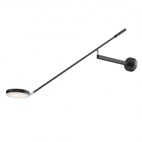 Aplice, corpuri de iluminat pentru pereti - Aplica LED de perete directionabila design modern Fad negru mat