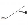 Aplica LED de perete directionabila design modern Fad negru mat